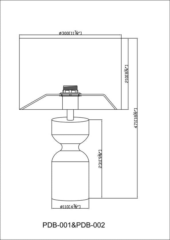 Shaneaka Modern Black Table Lamp