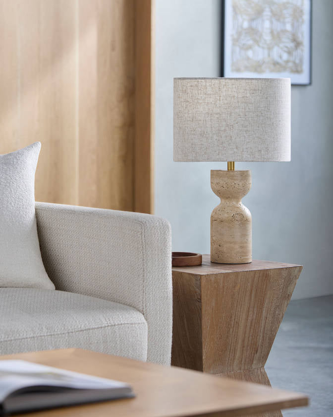 Shaneaka Modern Beige Table Lamp