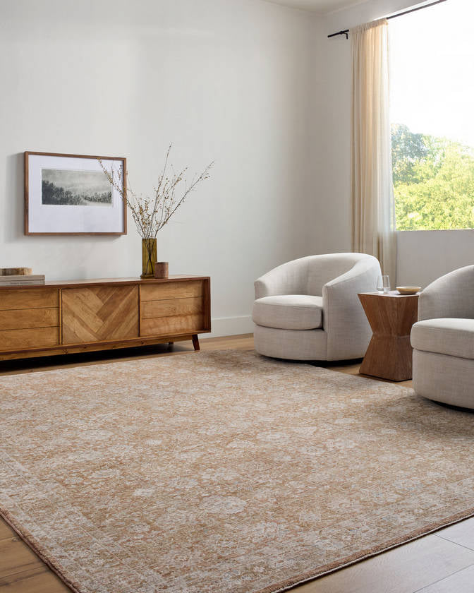 Cassy Traditional Light Brown Area Rug