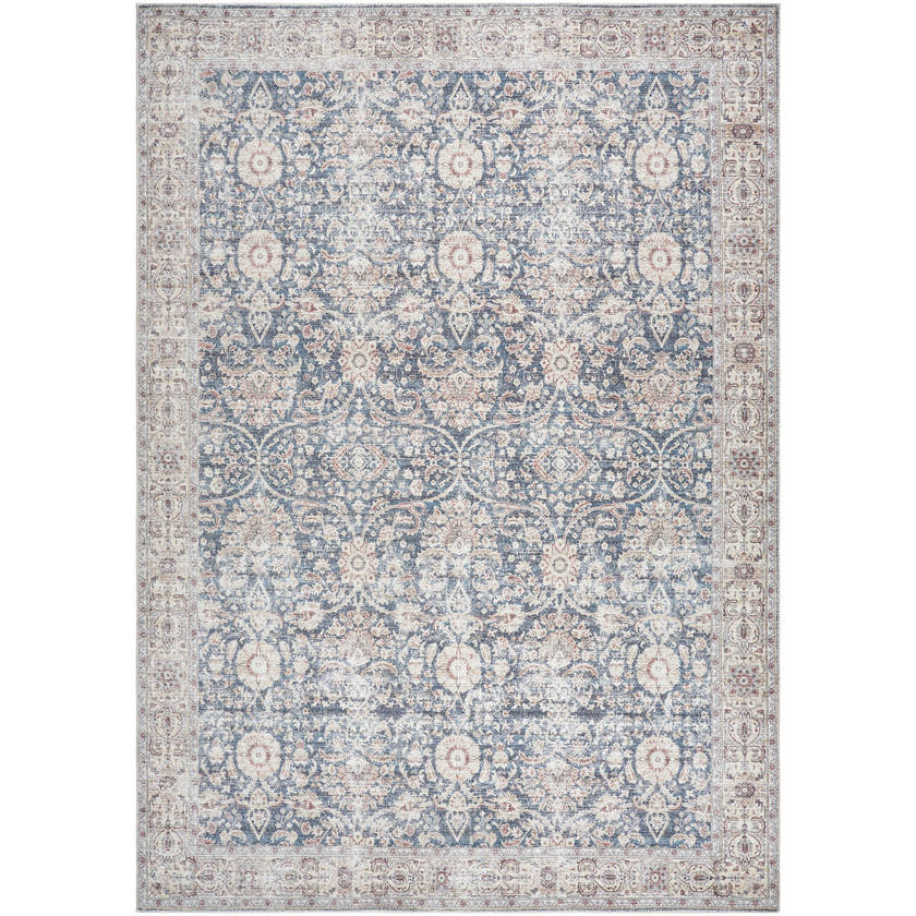 Mary Traditional Blue Area Rug - Vivir x Livabliss