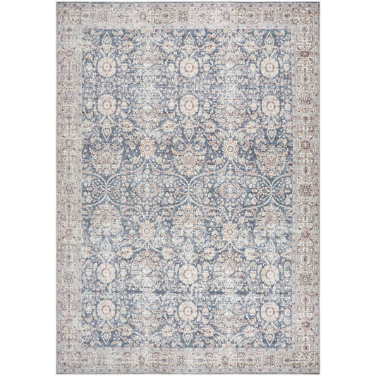Mary Traditional Blue Area Rug - Vivir x Livabliss