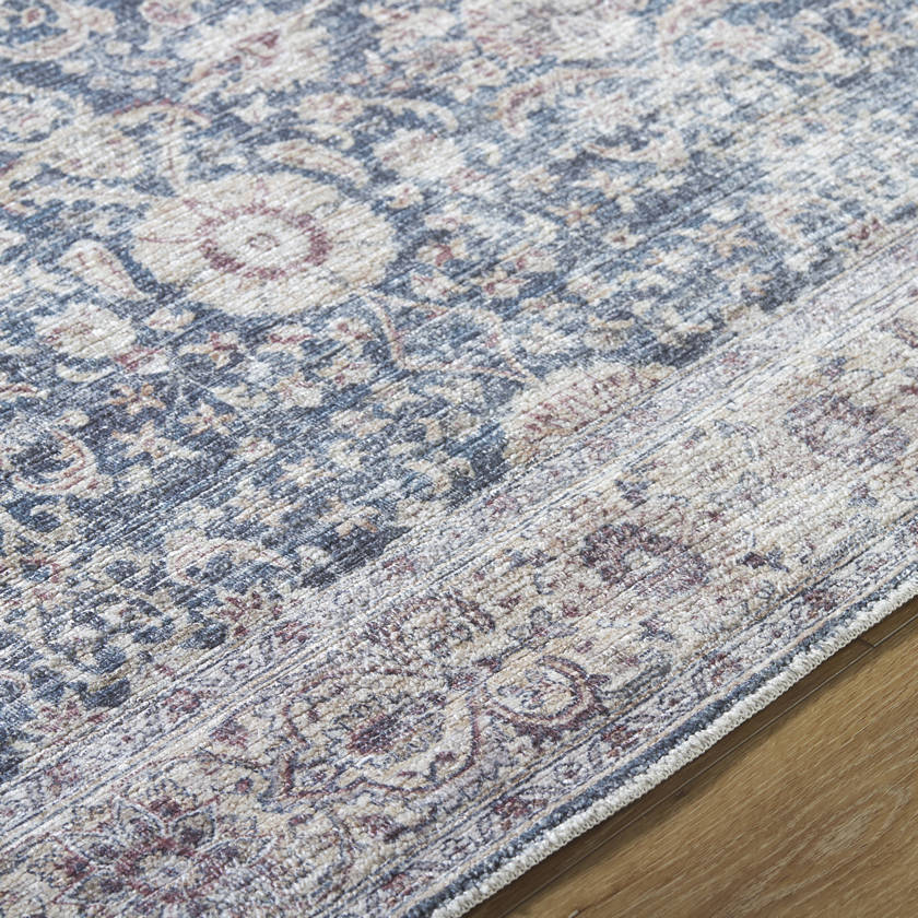 Mary Traditional Blue Area Rug - Vivir x Livabliss