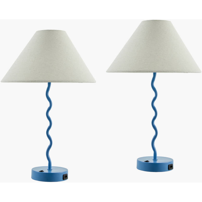 Katoya Cottage Blue Table Lamp