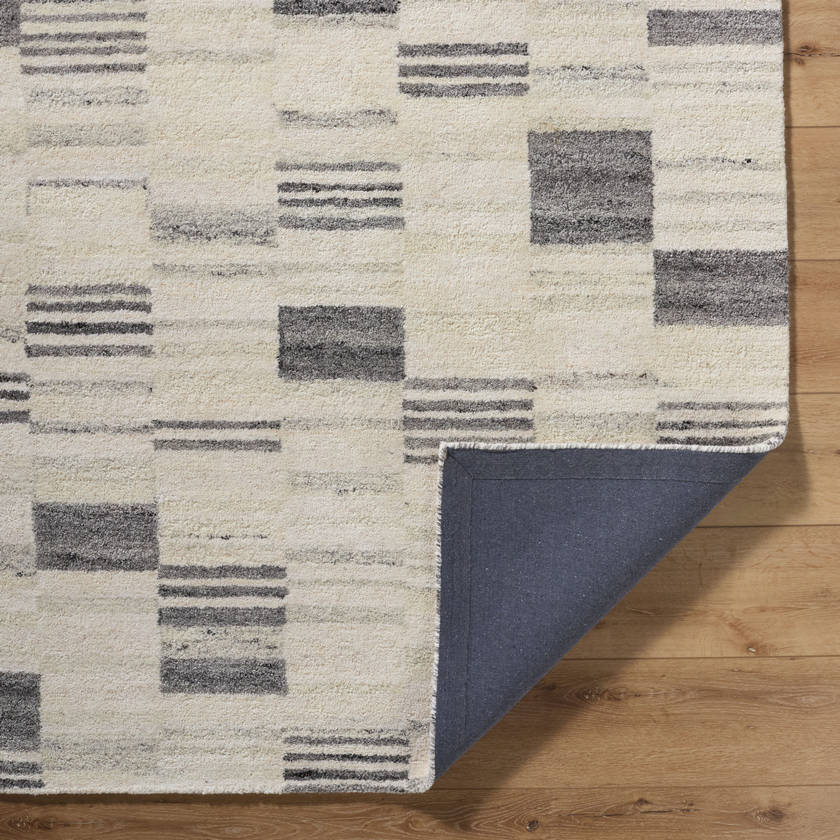 Max Modern Charcoal/Ivory Area Rug - Becki Owen x Livabliss