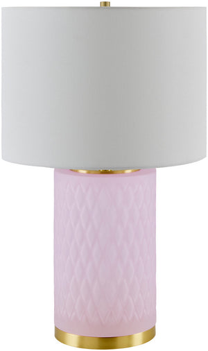 Ned Traditional Pink Table Lamp