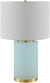 Ned Traditional Ice Blue Table Lamp