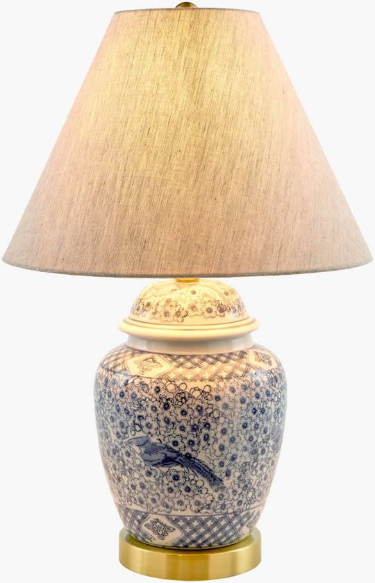 Malori Traditional Blue Table Lamp