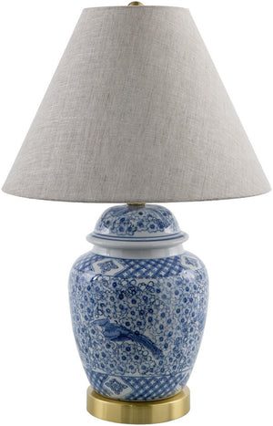 Malori Traditional Blue Table Lamp
