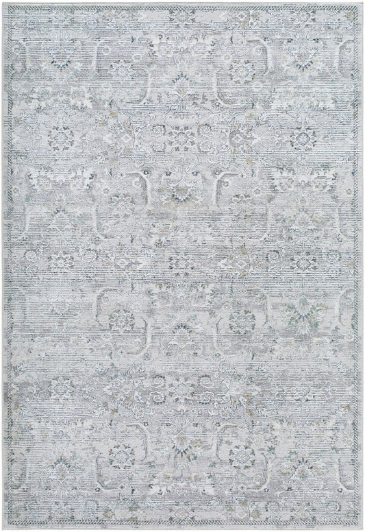 Deval Traditional Gray Area Rug