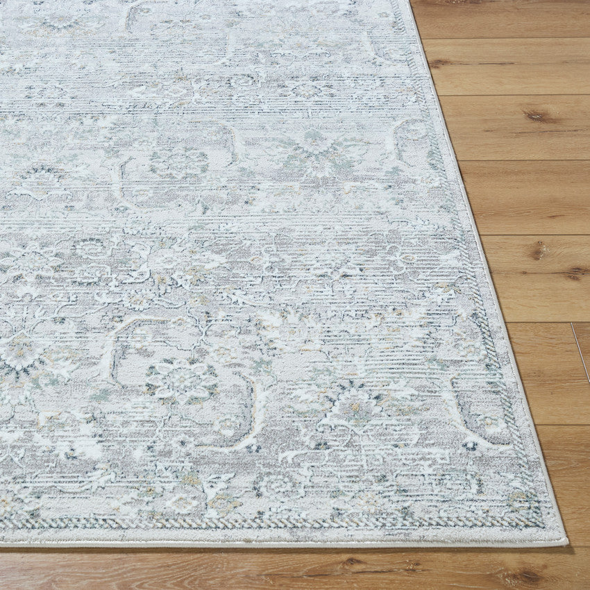 Deval Traditional Gray Area Rug