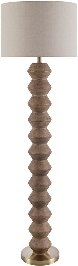 Edina Traditional Dark Brown Floor Lamp