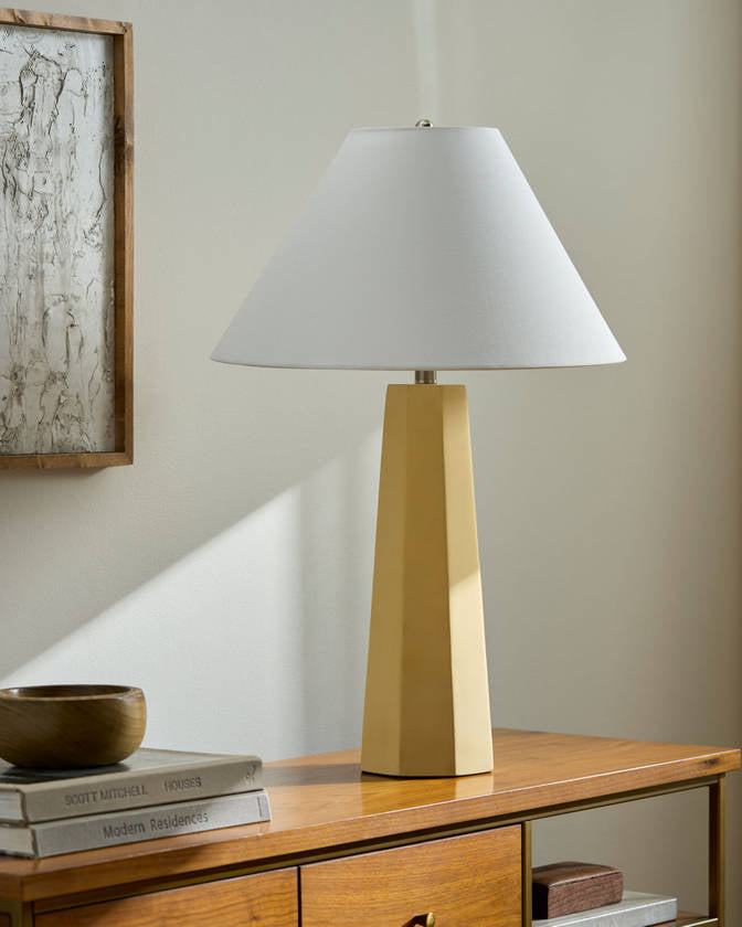 Angellica Rustic Yellow Table Lamp