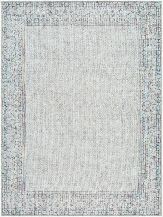 Rainier Cottage Blue/Medium Gray Washable Area Rug - Our PNW Home x Livabliss