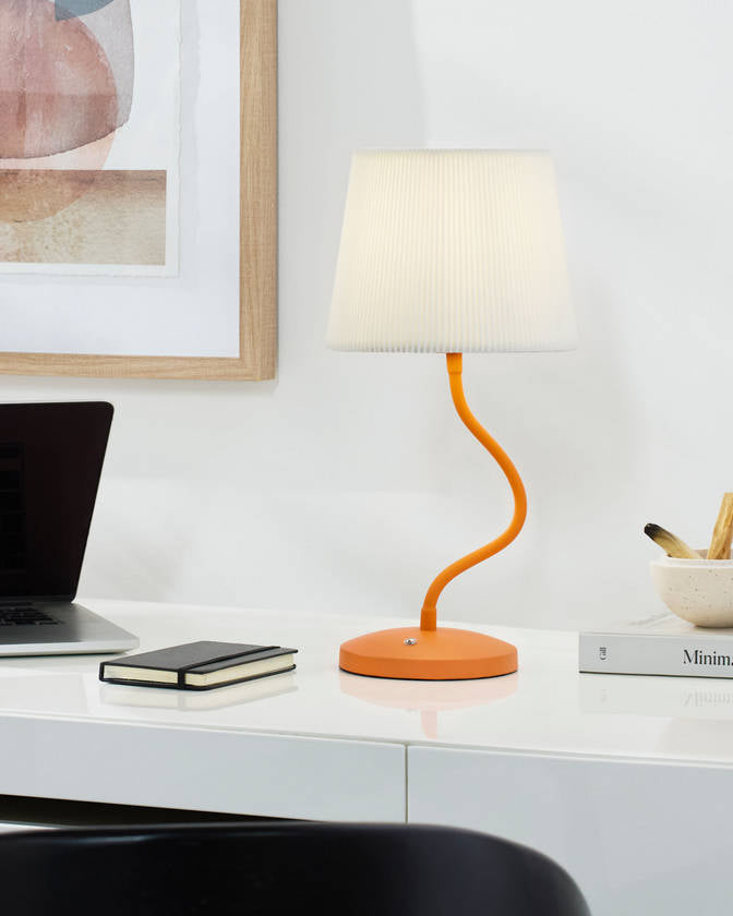 Shaquela Modern Bright Yellow Table Lamp