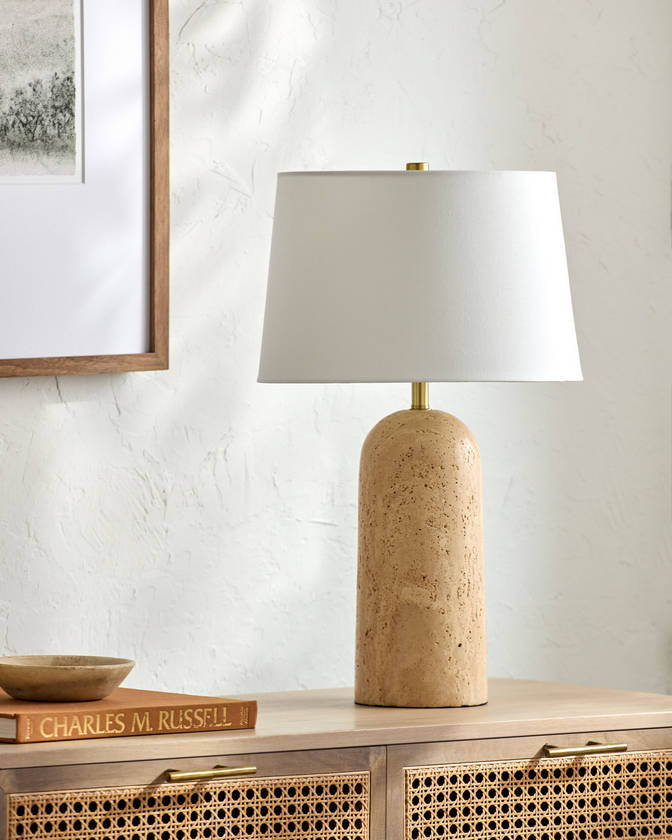 Autumn Laurel Traditional White Table Lamp - Galey Alix x Livabliss