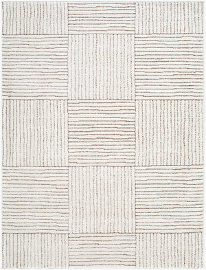 Architect Modern Ivory/Dark Brown Area Rug - Galey Alix Livabliss