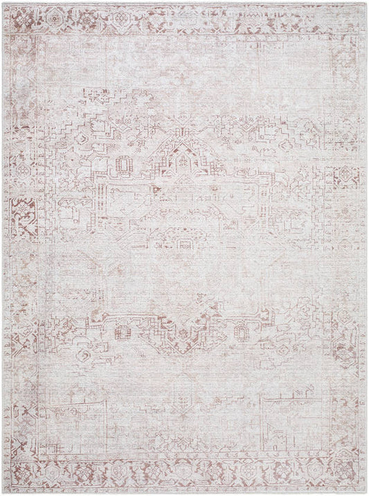 Collins Avenue Traditional Ivory/Brown Area Rug - Galey Alix Livabliss