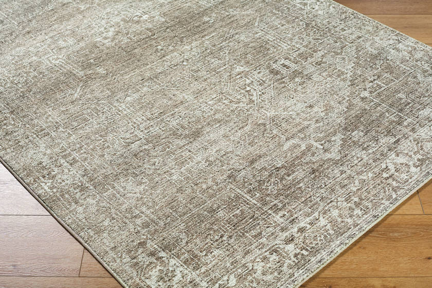 Collins Avenue Traditional Dark Brown Area Rug - Galey Alix Livabliss