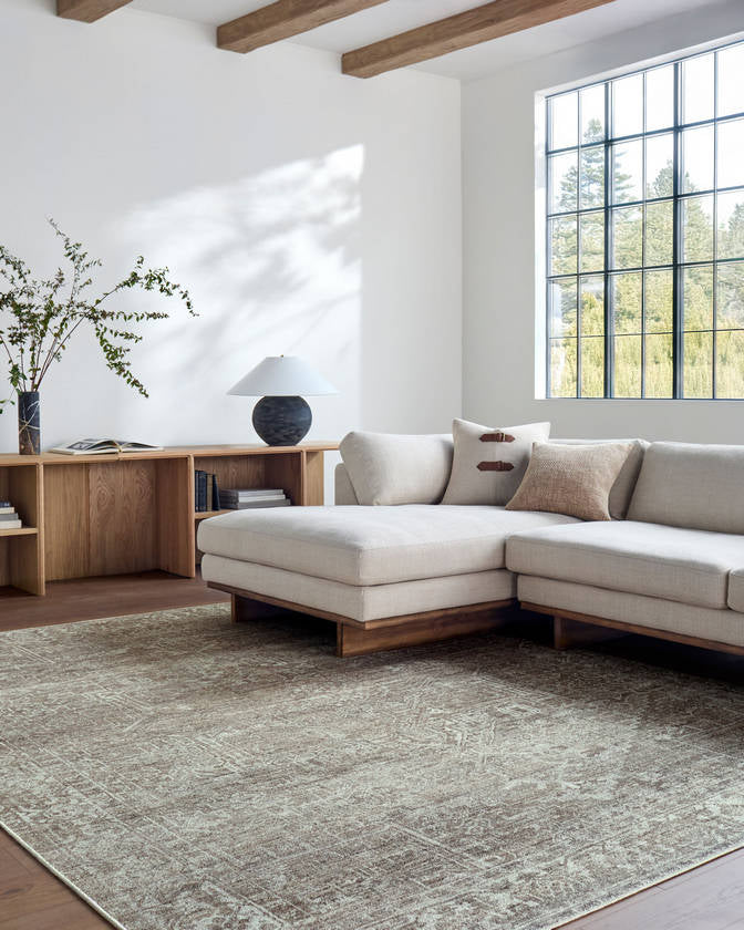 Collins Avenue Traditional Dark Brown Area Rug - Galey Alix Livabliss