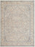 Maria Elena Traditional Taupe/Dark Blue Area Rug - Galey Alix Livabliss