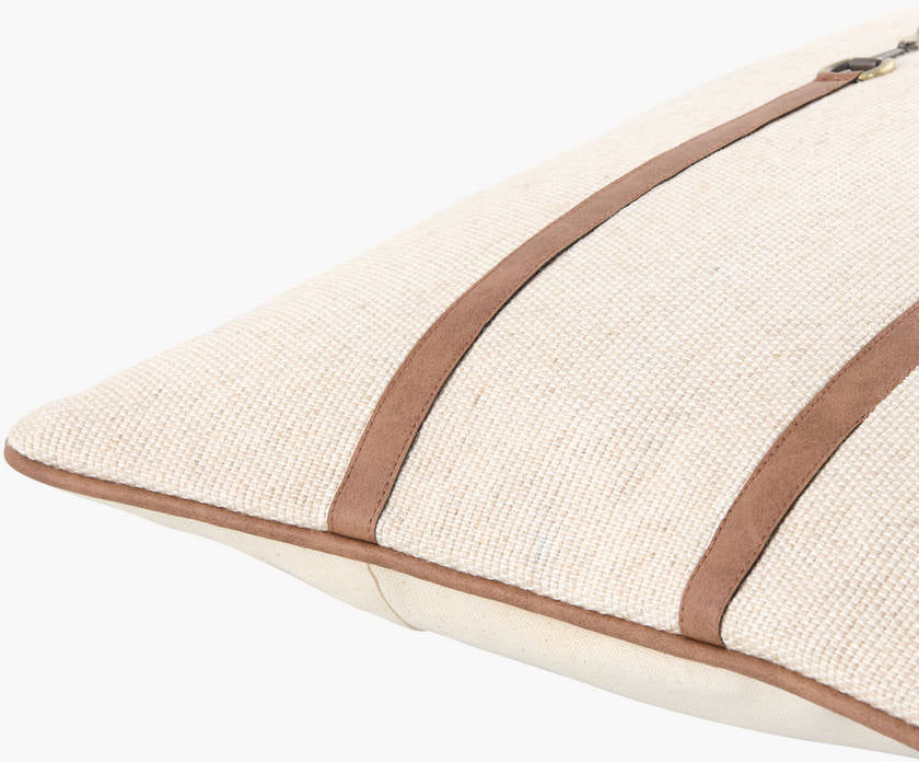 Havre Ivory/Taupe Pillow Cover - Galey Alix x Livabliss