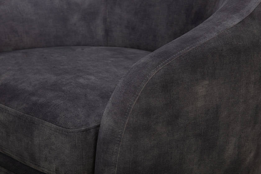 Hatcher Charcoal Accent Chair - Galey Alix x Livabliss