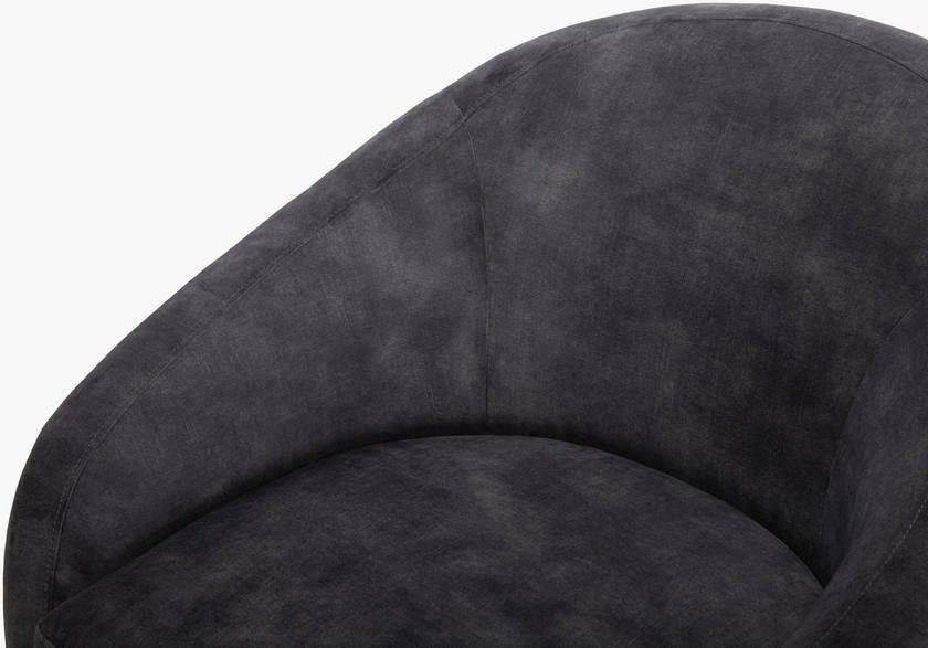 Hatcher Charcoal Accent Chair - Galey Alix x Livabliss