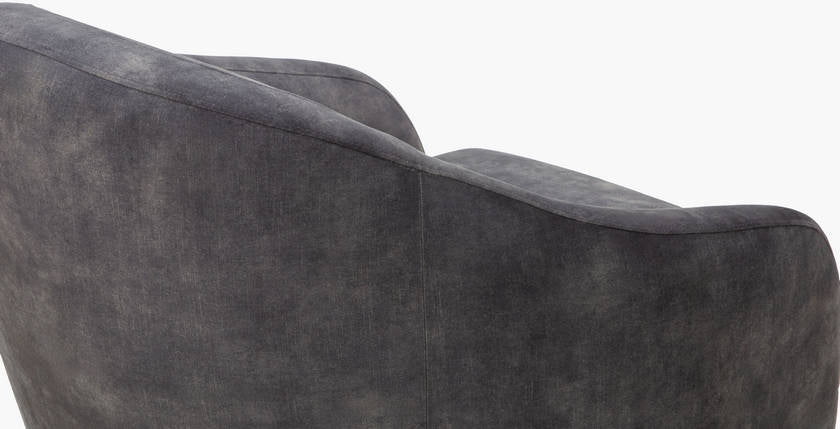 Hatcher Charcoal Accent Chair - Galey Alix x Livabliss