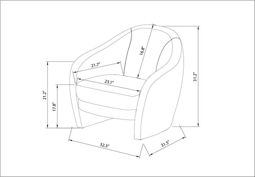 Hatcher Beige Accent Chair - Galey Alix x Livabliss