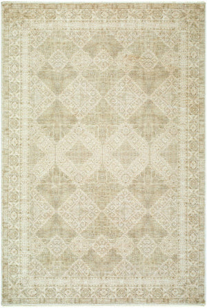Fetscher Traditional Olive/Light Beige Area Rug - Galey Alix Livabliss