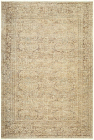 Fetscher Traditional Tan Area Rug - Galey Alix Livabliss