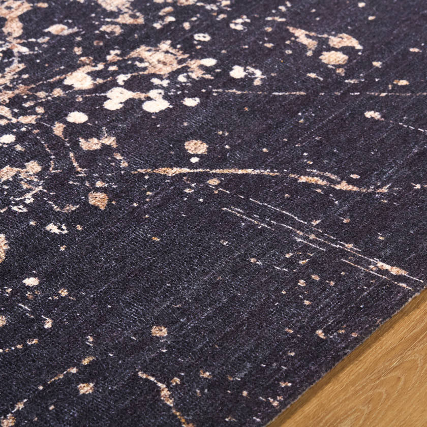 Janek Modern Charcoal Area Rug - Galey Alix Livabliss