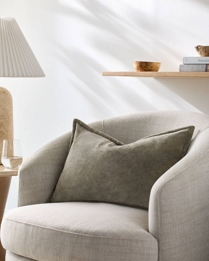 Karling Taupe Pillow Cover - Galey Alix x Livabliss