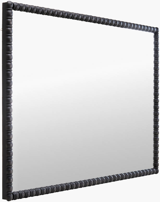 Karling Blair Traditional Black Wall Mirror - Galey Alix x Livabliss