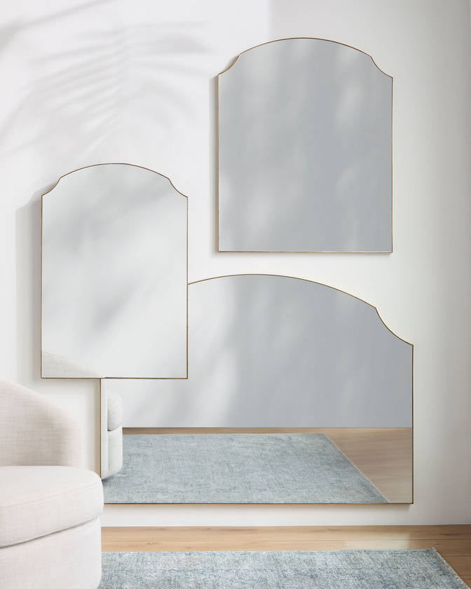 Landon Traditional Gold Wall Mirror - Galey Alix x Livabliss