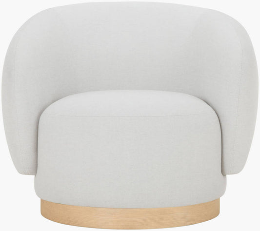 Finlayson Ivory/Beige Accent Chair - Galey Alix x Livabliss