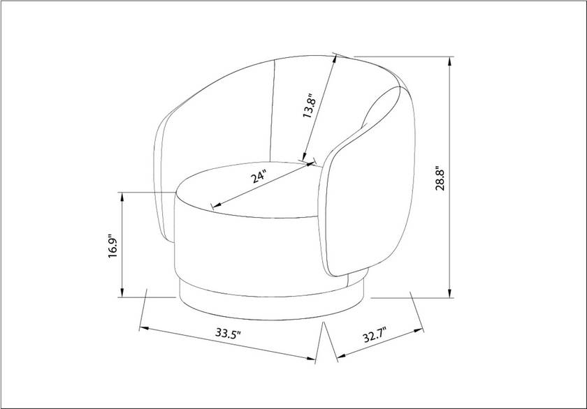 Finlayson Ivory/Beige Accent Chair - Galey Alix x Livabliss