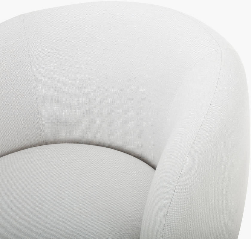 Finlayson Ivory/Brown Accent Chair - Galey Alix x Livabliss