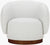 Finlayson Ivory/Brown Accent Chair - Galey Alix x Livabliss