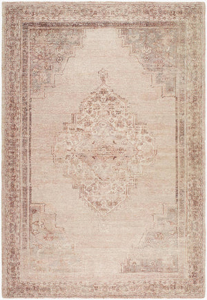 Luciana Traditional Dusty Rose Area Rug - Galey Alix Livabliss