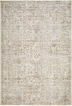Myrtle Avenue Traditional Taupe/Cream Area Rug - Galey Alix Livabliss