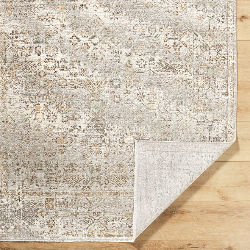 Myrtle Avenue Traditional Taupe/Cream Area Rug - Galey Alix Livabliss