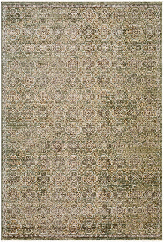 Myrtle Avenue Traditional Olive Area Rug - Galey Alix Livabliss
