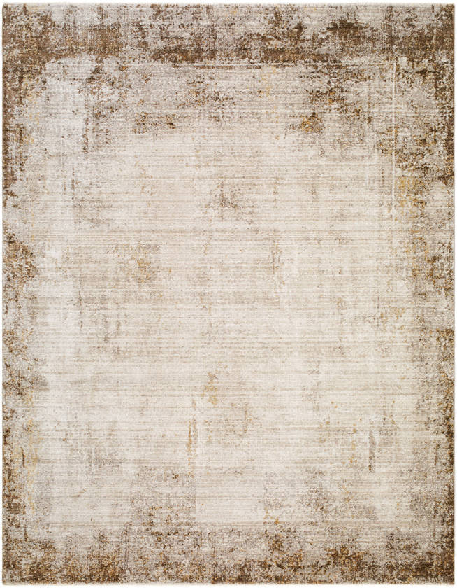 Myrtle Avenue Modern Cream/Dark Brown Area Rug - Galey Alix Livabliss