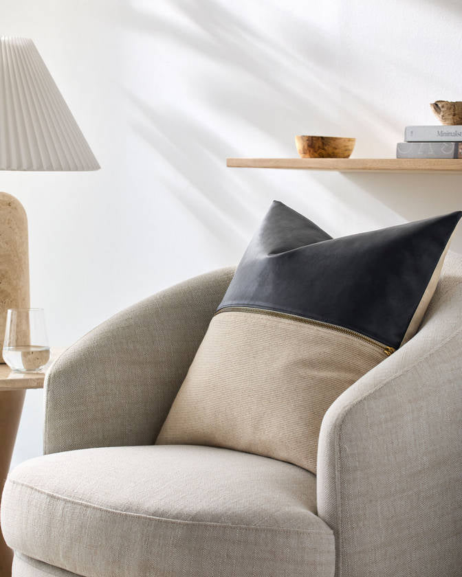 San Marco Charcoal Pillow Cover - Galey Alix x Livabliss