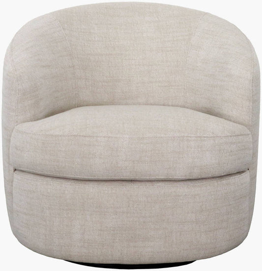 Sweeting Ivory Swivel Chair - Galey Alix x Livabliss