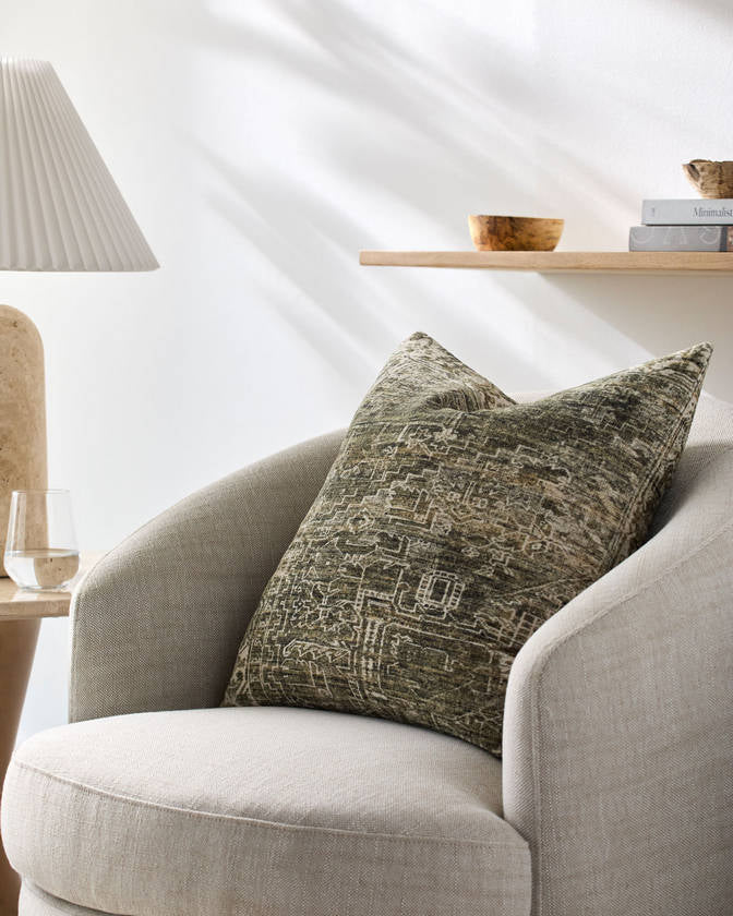 Toole Olive Pillow Cover - Galey Alix x Livabliss