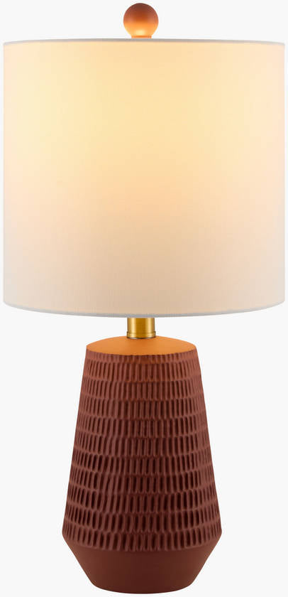 Laneesha Rustic Brick Table Lamp