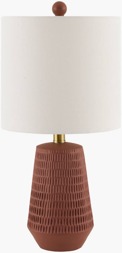 Laneesha Rustic Brick Table Lamp