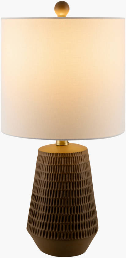 Laneesha Rustic Brown Table Lamp